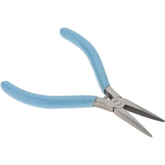 Xcelite - 1-3/16" Jaw Length x 7/16" Jaw Width, Long Nose Comfort Grip Pliers - Serrated Jaw, Bi-Material Cushion Handle - Eagle Tool & Supply