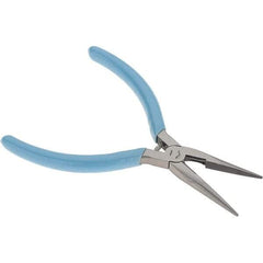 Xcelite - 1-11/16" Jaw Length x 17/32" Jaw Width, Long Nose Comfort Grip Pliers - Serrated Jaw, Bi-Material Cushion Handle - Eagle Tool & Supply