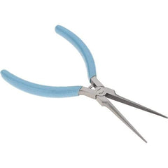 Xcelite - 2-5/16" Jaw Length x 15/32" Jaw Width, Long Nose Comfort Grip Pliers - Serrated Jaw, Bi-Material Cushion Handle - Eagle Tool & Supply