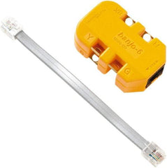 Fluke Networks - Yellow Electrical Test Equipment Modular Adapter - Use with Telephone Test Sets - Eagle Tool & Supply