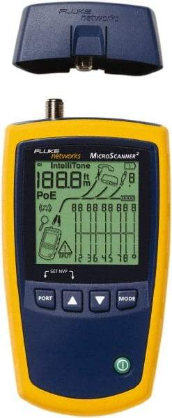 Fluke Networks - Universal Cable Tester - LCD Screen, RJ45 Connectors - Eagle Tool & Supply