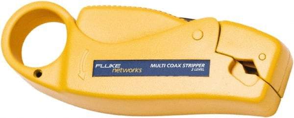 Fluke Networks - 1 Piece, Coaxial Wire Stripper - Comes in Clam Shell - Eagle Tool & Supply