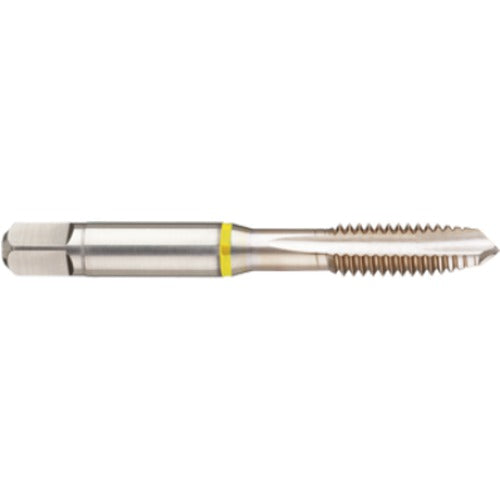 ‎6-32 3 Flute 2B Cobalt Spiral Point Plug Yellow Ring Tap-Bright Finish - Eagle Tool & Supply