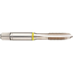 ‎12-24 3 Flute 2B Cobalt Spiral Point Plug Yellow Ring Tap-Bright Finish - Eagle Tool & Supply