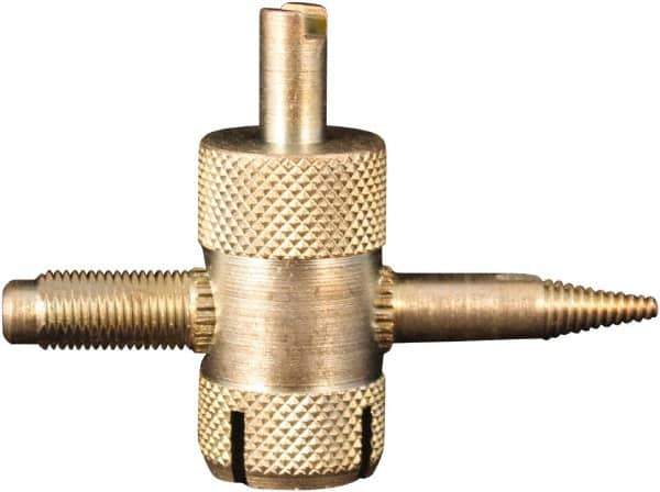 Milton - 4-Way Valve Tool - For Large Bore Tire Valves - Eagle Tool & Supply