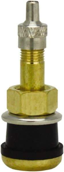 Milton - Clamp-In Tubeless Tire Valve - For Trucks, Buses - Eagle Tool & Supply