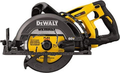 DeWALT - 60 Volt, 7-1/4" Blade, Cordless Circular Saw - 5,800 RPM, Lithium-Ion Batteries Not Included - Eagle Tool & Supply