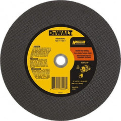 DeWALT - 16" 24 Grit Silicon Carbide Cutoff Wheel - 5/32" Thick, 20mm Arbor, 4,700 Max RPM, Use with Chop Saws - Eagle Tool & Supply