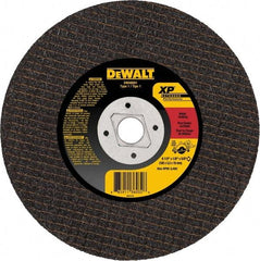 DeWALT - 6-1/2" 24 Grit Aluminum Oxide Cutoff Wheel - 1/8" Thick, 1" Arbor, 9,400 Max RPM, Use with Angle Grinders - Eagle Tool & Supply