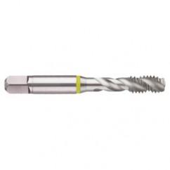 3/4-16 2B 4-Flute Cobalt Yellow Ring Semi-Bottoming 40 degree Spiral Flute Tap-Bright - Eagle Tool & Supply