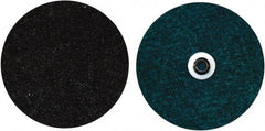 Norton - 7" Coarse Grade Aluminum Oxide Deburring Disc - 5/8-11 Threaded Center Hole, Quick Change Connection, Blue, 85,000 Max RPM - Eagle Tool & Supply