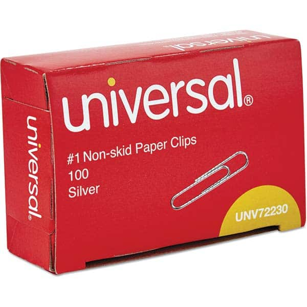 UNIVERSAL - Binder Clips Binder Type: Paper Fastener Color: Silver - Eagle Tool & Supply