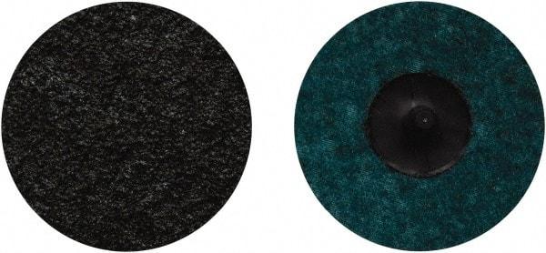 Norton - 4" Disc Diam, Aluminum Oxide Quick Change Disc - Type R Attaching System, Nonwoven, Blue, Coarse Grade, 12,000 RPM - Eagle Tool & Supply