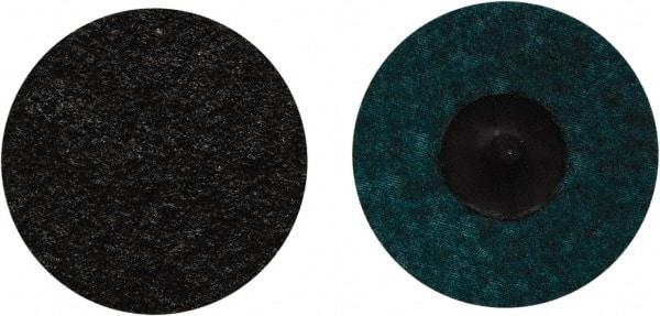 Norton - 3" Disc Diam, Aluminum Oxide Quick Change Disc - Type R Attaching System, Nonwoven, Blue, Coarse Grade, 18,000 RPM - Eagle Tool & Supply