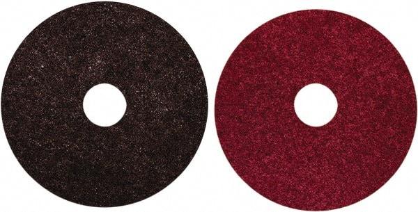 Norton - 4-1/2" Diam, Aluminum Oxide Hook & Loop Disc - Medium Grade, Nonwoven, Nylon Backing, - Eagle Tool & Supply