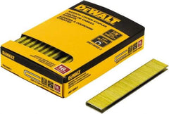 DeWALT - 7/8" Long x 1/4" Wide, 18 Gauge Crowned Construction Staple - Steel, Copper Finish, Chisel Point - Eagle Tool & Supply