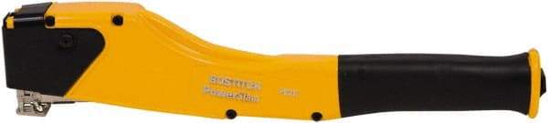 Stanley Bostitch - Manual Hammer Tacker - 1/4, 5/16, 3/8" Staples, 168 Lb Capacity, Yellow, Aluminum Die Cast - Eagle Tool & Supply