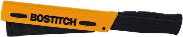 Stanley Bostitch - Manual Hammer Tacker - 1/4, 5/16, 3/8" Staples, 84 Lb Capacity, Yellow, Aluminum Die Cast - Eagle Tool & Supply