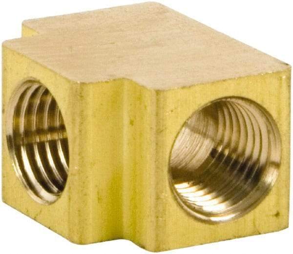 Stanley Bostitch - 1/4 Female Thread, Brass Industrial Pipe Female Tee - FPT x FPT x FPT - Eagle Tool & Supply