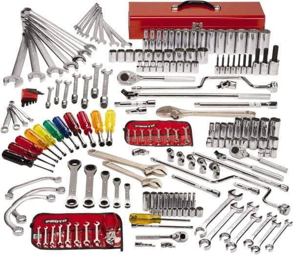 Proto - 194 Piece 1/4, 3/8 & 1/2" Drive Master Tool Set - Comes in Top Chest - Eagle Tool & Supply