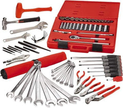 Proto - 78 Piece 1/2" Drive Master Tool Set - Comes in Tool Box - Eagle Tool & Supply