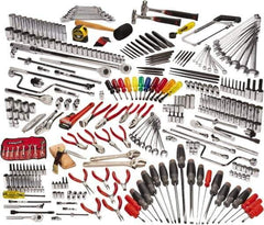 Proto - 334 Piece 1/4, 3/8 & 1/2" Drive Master Tool Set - Comes in Roller Cabinet - Eagle Tool & Supply