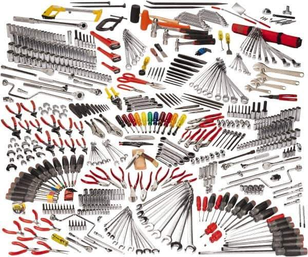 Proto - 558 Piece 1/4, 3/8 & 1/2" Drive Master Tool Set - Comes in Workstation - Eagle Tool & Supply