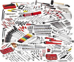 Proto - 411 Piece 1/4, 3/8 & 1/2" Drive Master Tool Set - Comes in Roller Cabinet with Top Chest - Eagle Tool & Supply