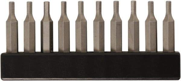 Wiha - Hex Screwdriver Bit - 4mm Drive, 28mm OAL - Eagle Tool & Supply