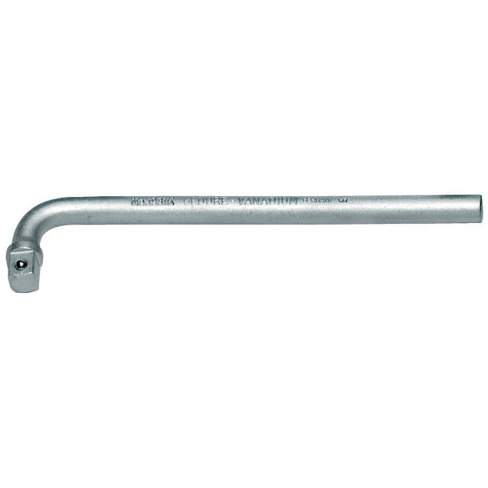 Socket Handles; Tool Type: ELL Handle; Drive Size (Inch): 0.5 in; Overall Length (Inch): 220.00; Material: Vanadium Steel; Finish/Coating: Chrome-Plated; ANSI Spec: ISO 3315; DIN 3122; Overall Length (mm): 220.00; Minimum Order Quantity: Vanadium Steel; A