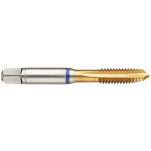 ‎6-40 3FL 2B PM Cobalt Spiral Point Plug Blue Ring Tap-TiN - Eagle Tool & Supply