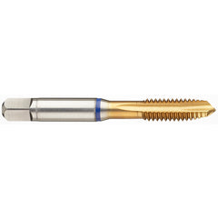 ‎12-28 3FL 2B PM Cobalt Spiral Point Plug Blue Ring Tap-TiN - Eagle Tool & Supply