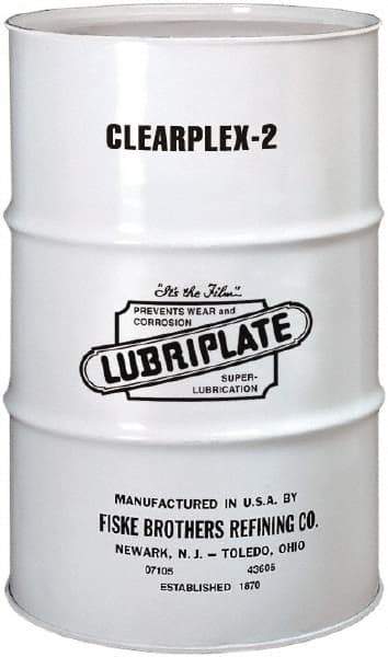 Lubriplate - 400 Lb Drum Aluminum Medium Speeds Grease - Translucent, Food Grade, 400°F Max Temp, NLGIG 2, - Eagle Tool & Supply