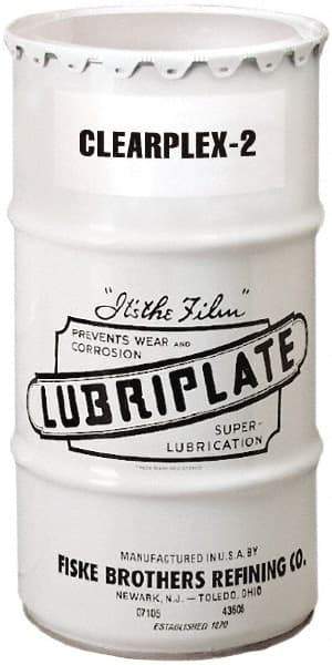 Lubriplate - 120 Lb Drum Aluminum Medium Speeds Grease - Translucent, Food Grade, 400°F Max Temp, NLGIG 2, - Eagle Tool & Supply