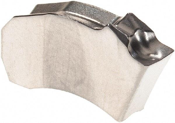 Walter - 3SX CF5 Grade WSM33S, 3mm Cutting Width Carbide Grooving Insert - 50mm Max Depth of Cut, Neutral, 0.2mm Corner Radius, Al2O3/TiN Finish - Eagle Tool & Supply