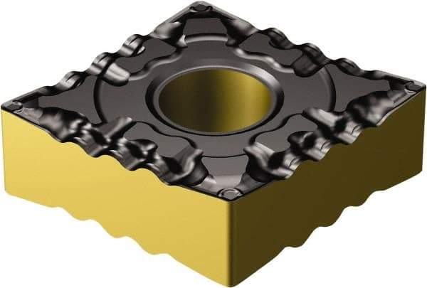 Sandvik Coromant - CNMG432 PF Grade 4305 Carbide Turning Insert - TiCN/AI2O3/TiN Finish, 80° Diamond, 1/2" Inscr Circle, 3/16" Thick, 1/32" Corner Radius - Eagle Tool & Supply