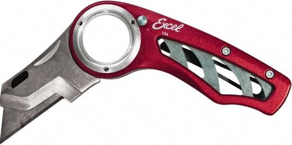 Excel - Fixed Utility Knife - Red Metal Handle - Eagle Tool & Supply