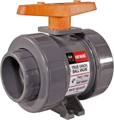 Hayward - 3" Pipe, Full Port, PVC Full Port Ball Valve - Bi-Directional, Socket Ends, Tee Handle, 225 WOG - Eagle Tool & Supply