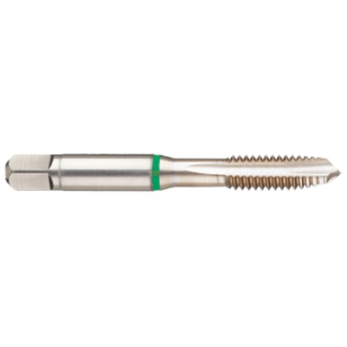 ‎2-56 3FL 2B Cobalt Spiral Point Plug Green Ring Tap-Bright Finish - Eagle Tool & Supply
