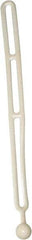 NoMarr - Light Duty Tie Down with Ball End - 16" OAL, White - Eagle Tool & Supply