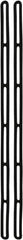 NoMarr - Heavy Duty Tie Down with Single/Double/Centering End - 48" OAL, Black - Eagle Tool & Supply