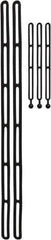 NoMarr - 4' Long x 48" Diam, Black Tie Down Strap Kit - Eagle Tool & Supply