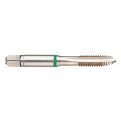 1-1/4-12 2B 4-Flute Cobalt Green Ring Spiral Point Plug Tap-Bright - Eagle Tool & Supply