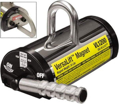 Mag-Mate - 1,200 Lb Load Capacity, Permanent Neo-Lift Magnet - 6-1/2" High x 5" Wide, 2 Poles - Eagle Tool & Supply