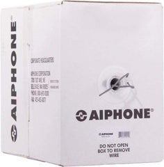 Aiphone - 22 AWG, 3 Wire, 500' OAL Shielded Automation & Communication Cable - PVC Insulation, 0.0253" OD - Eagle Tool & Supply