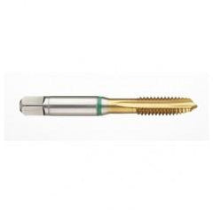 41168 2B -Flute Cobalt Green Ring Spiral Point Plug Tap-TiN - Eagle Tool & Supply