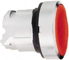 Schneider Electric - 22mm Mount Hole, Flush, Pushbutton Switch Only - Round, Red Pushbutton, Maintained (MA) - Eagle Tool & Supply