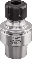 HAIMER - 1/8" to 3/4" Capacity, 3.15" Projection, HSK40E Hollow Taper, ER32 Collet Chuck - 0.0001" TIR, Through-Spindle & DIN Flange Coolant - Exact Industrial Supply