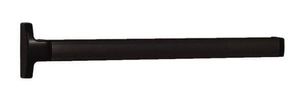 Falcon - 2' 6" to 3' 4-1/2" Door Width Concealed Vertical Rod Push Bar - Dark Bronze Finish - Eagle Tool & Supply