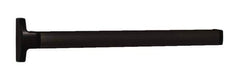 Falcon - 2' 6" to 3' 4-1/2" Door Width Concealed Vertical Rod Push Bar - Dark Bronze Finish - Eagle Tool & Supply